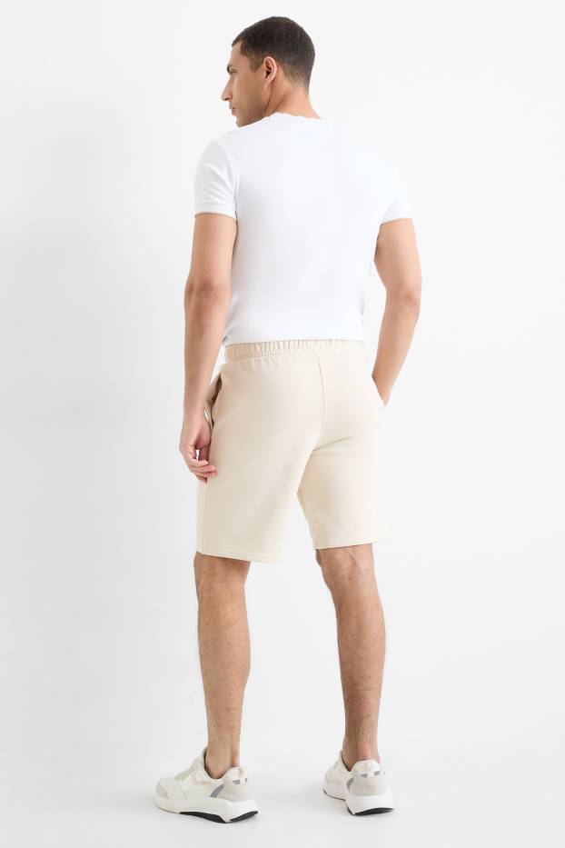 Home - Pantalons curts de xandall - beix clar