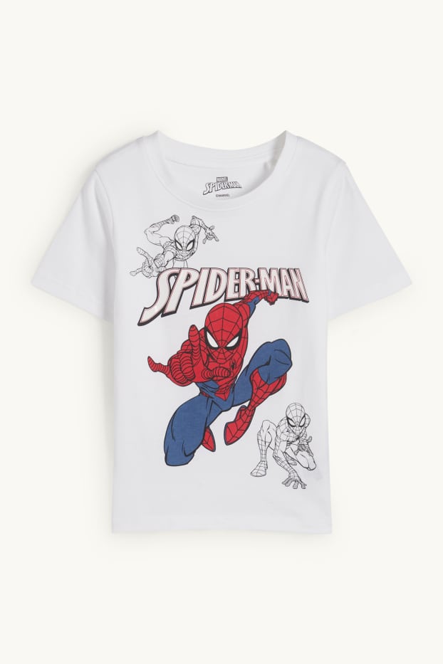 Děti - chlapci - Spider-Man - tričko s krátkým rukávem - bílá