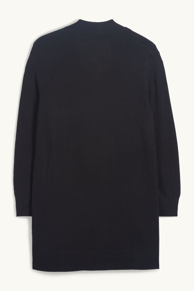 Femmes - Gilet long en maille - noir