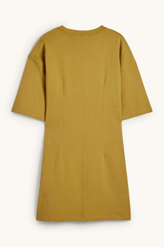 Donna - Vestito a t-shirt - giallo senape