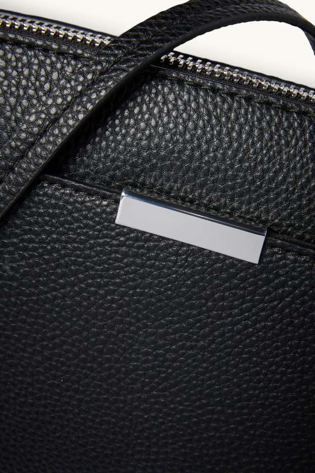 Dames - Schoudertas - imitatieleer - zwart