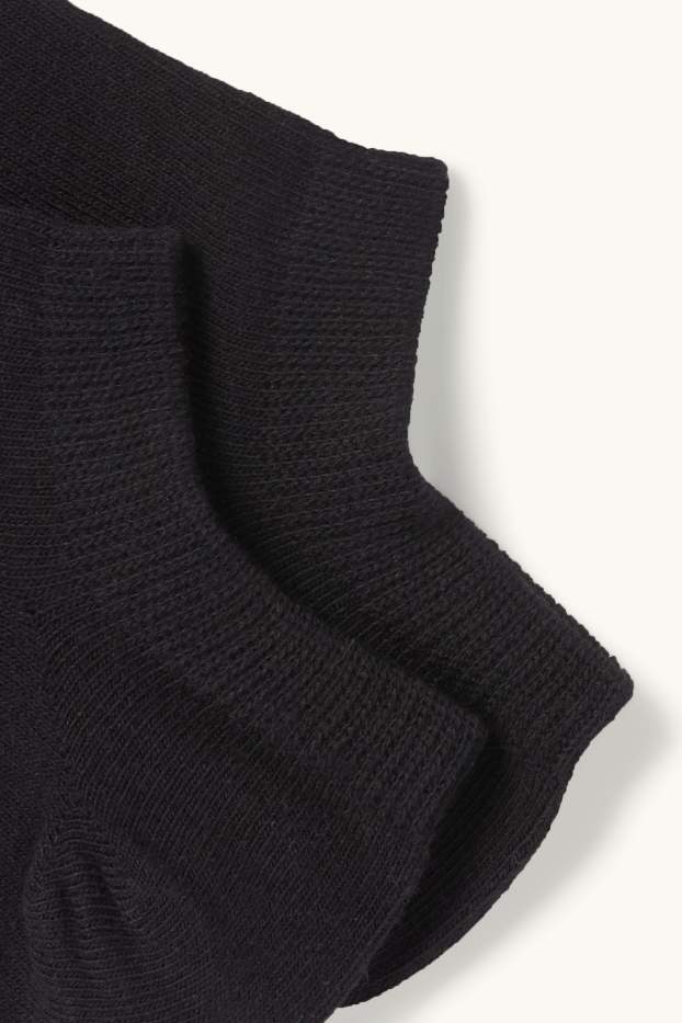 Uomo - Confezione da 10 - calzini corti - nero