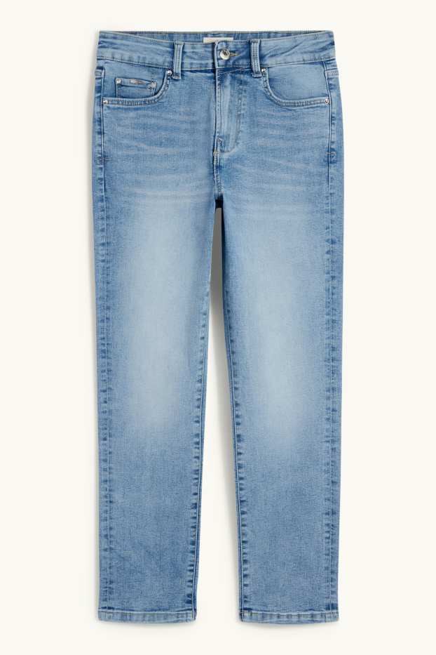 Dona - Slim Jeans - mid waist - texà blau clar