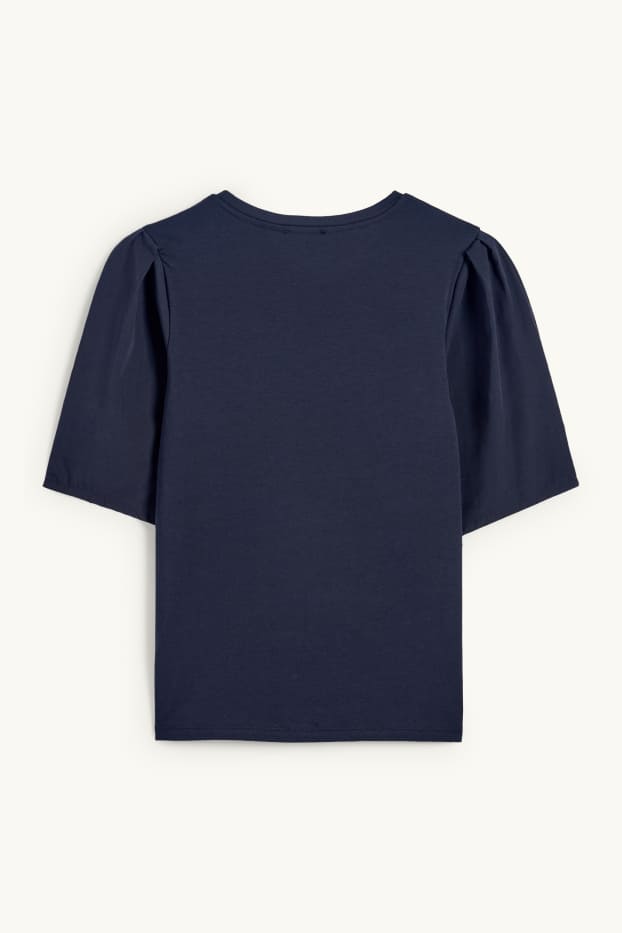 Women - T-shirt - regular fit - dark blue
