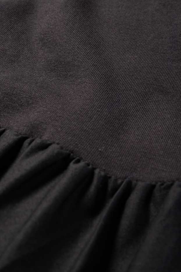 Damen - Fit & Flare Kleid - schwarz
