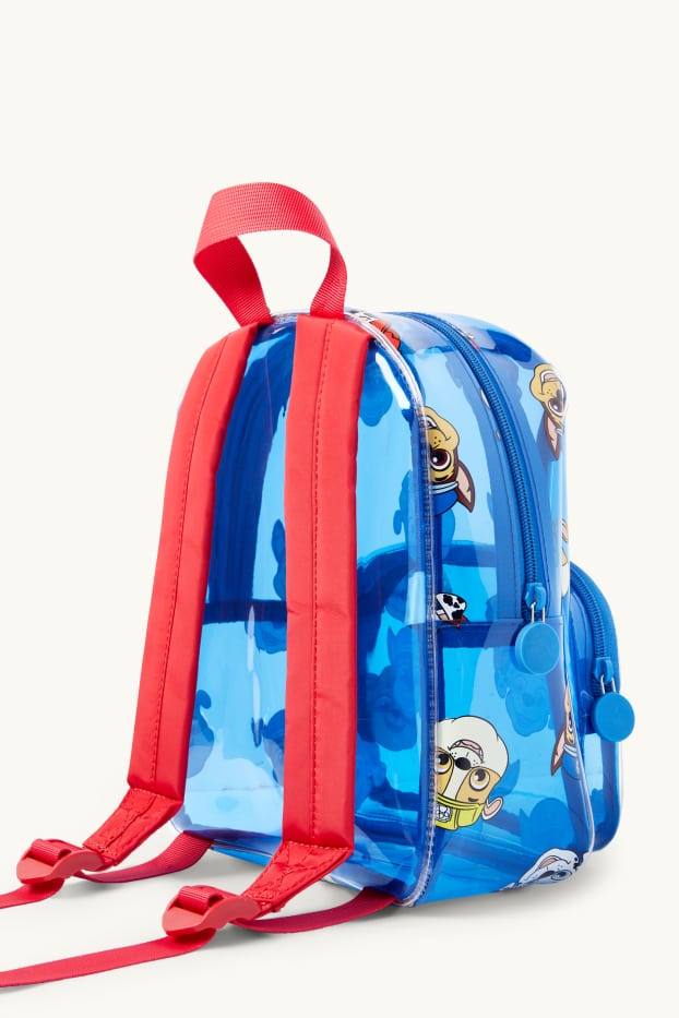 Enfants garçons - La Pat’ Patrouille - Chase, Marcus, Ruben - sac à dos - bleu clair
