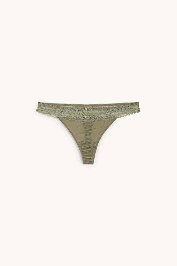 Femmes - String - vert