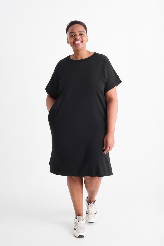 Donna - Vestito a t-shirt - nero