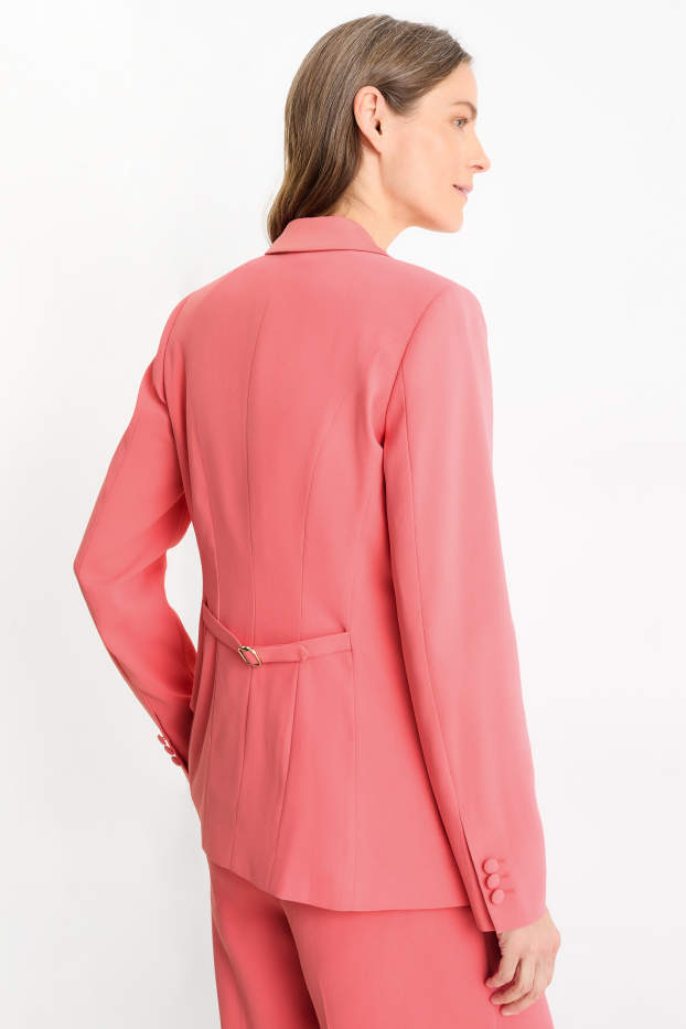 Women - Business blazer - fitted - pink