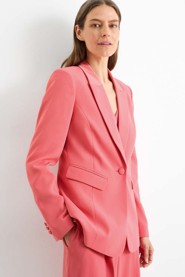 Women - Business blazer - fitted - pink