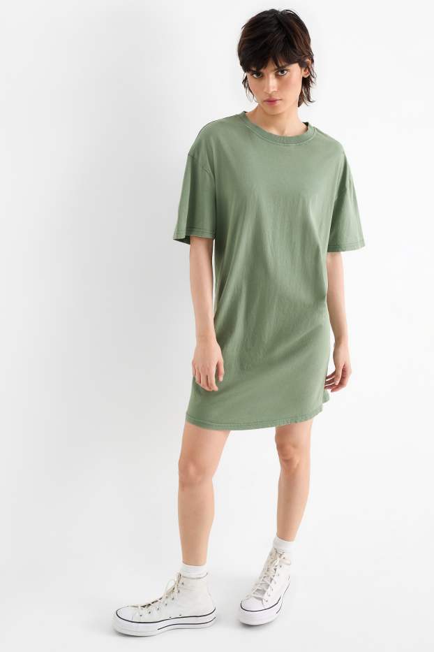 Dona - Vestit estil samarreta - verd