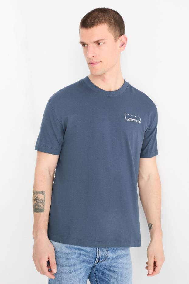 Herren - T-Shirt - Relaxed Fit - dunkelblau