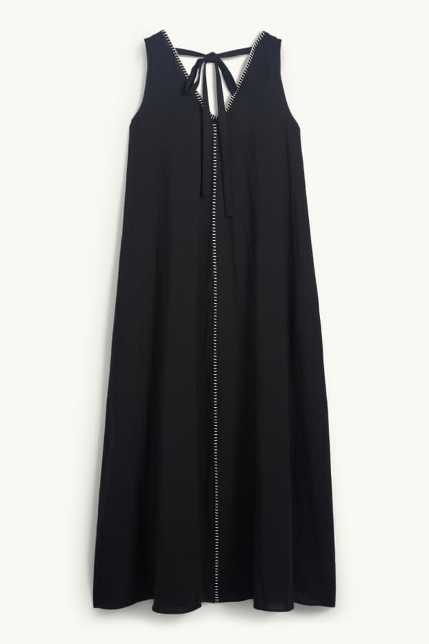 Femmes - Robe à encolure en V - noir