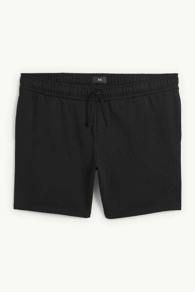 Heren - Sweatshorts - zwart