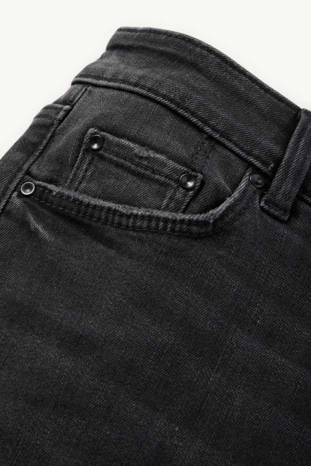 Dona - Texans curts - mid waist - LYCRA® - texà gris fosc
