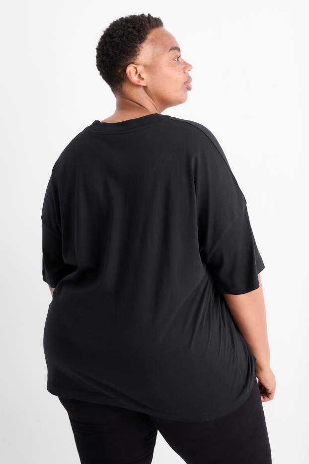 Women - T-shirt - regular fit - black