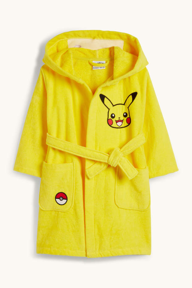 Nena - Pokémon - Pikachu - barnús amb caputxa - groc