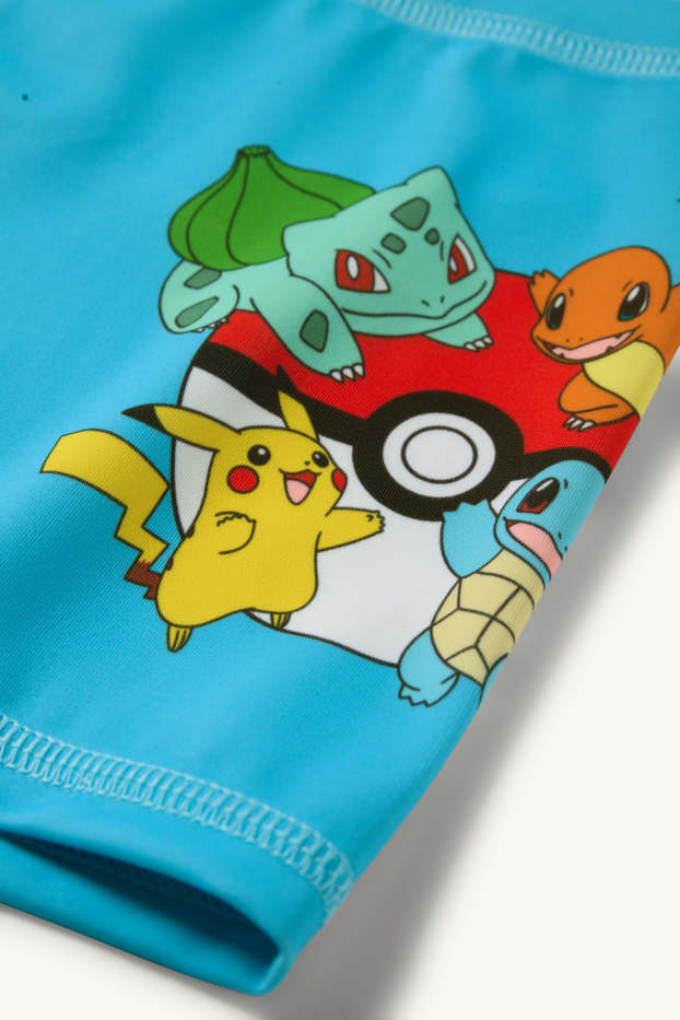 Kinder Buben - Pokémon - Badehose - LYCRA® XTRA LIFE™ - hellblau