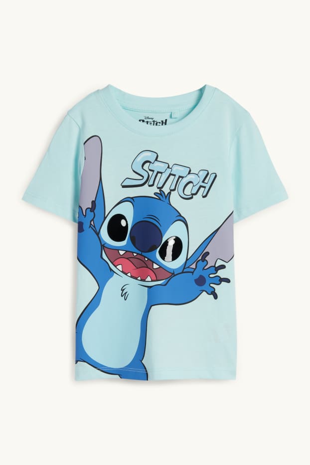 Děti - chlapci - Lilo & Stitch - tričko s krátkým rukávem - tyrkysová