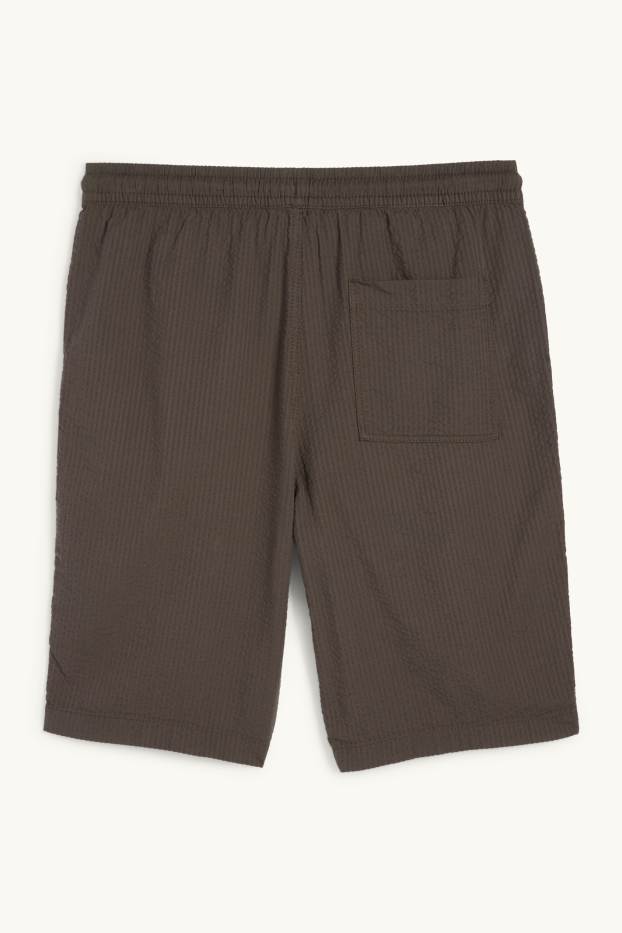 Hommes - Short - gris / marron