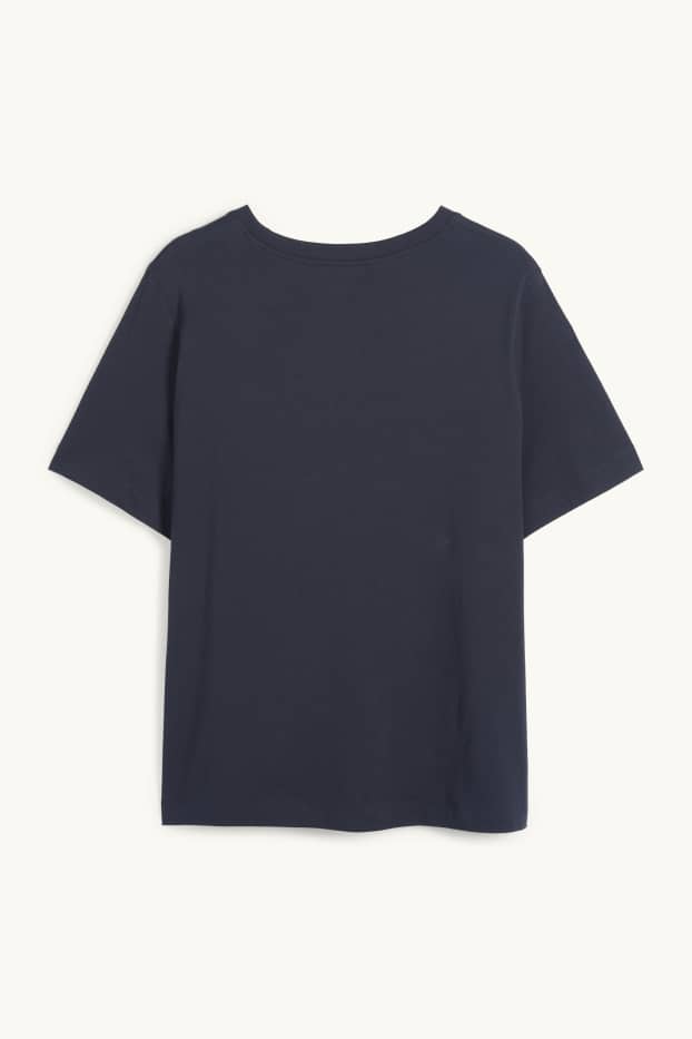 Damen - T-Shirt - Regular Fit - dunkelblau