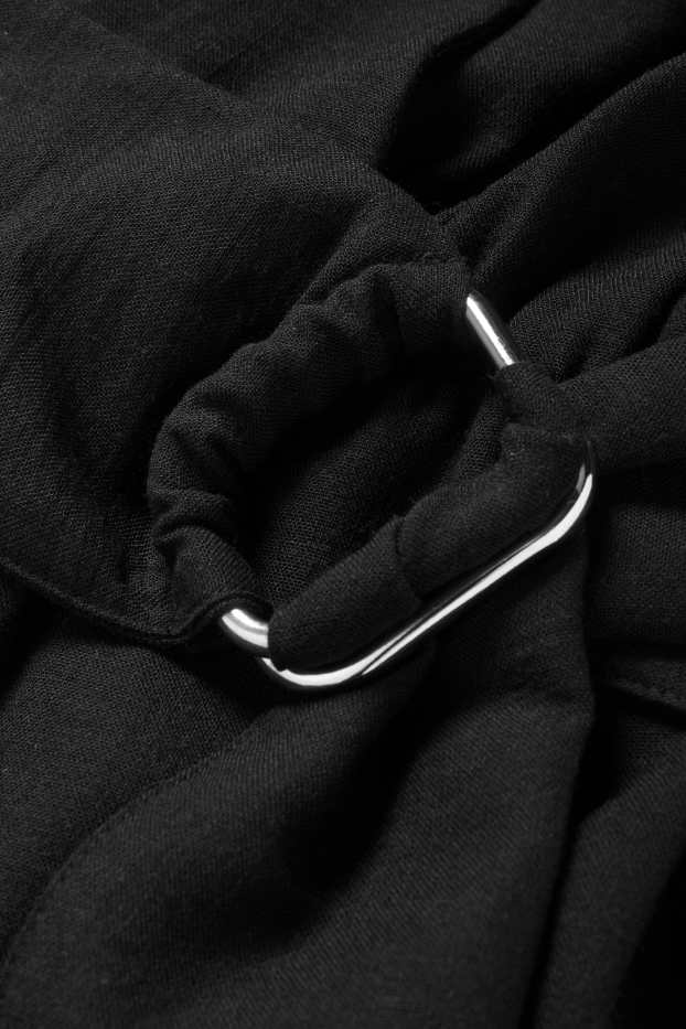 Damen - Jumpsuit mit Gürtel - schwarz