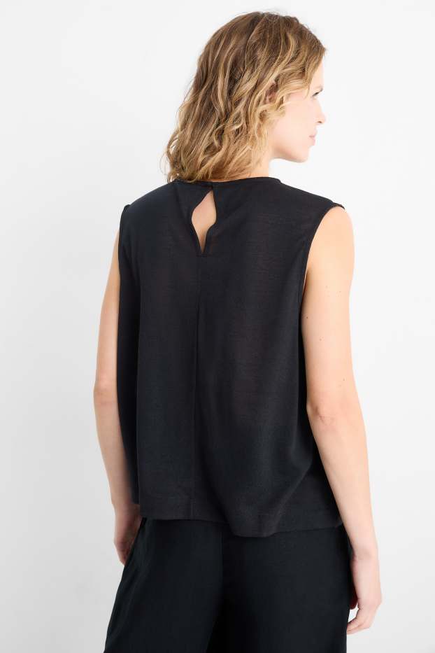 Mujer - Top ablusado - negro