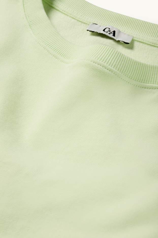 Femei - Tricou - supradimensionat - verde deschis
