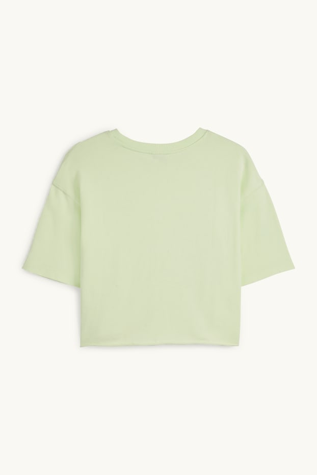 Femei - Tricou - supradimensionat - verde deschis