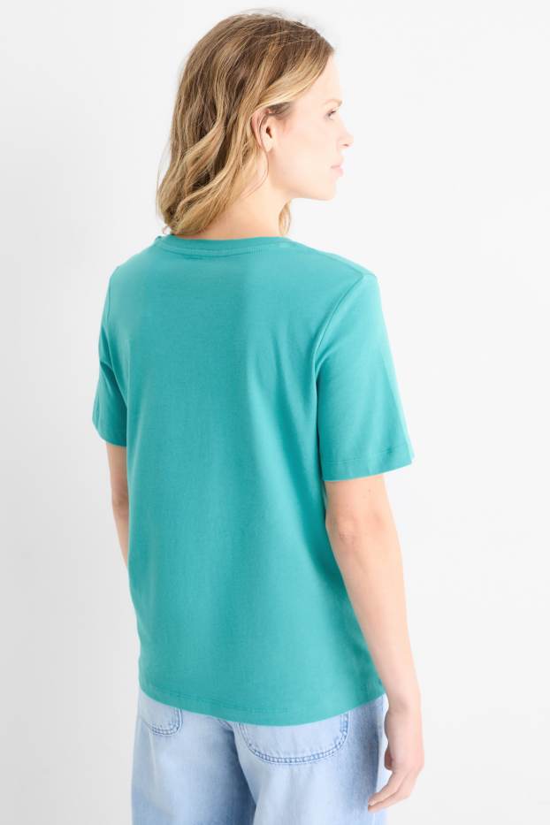Damen - T-Shirt - Regular Fit - türkis