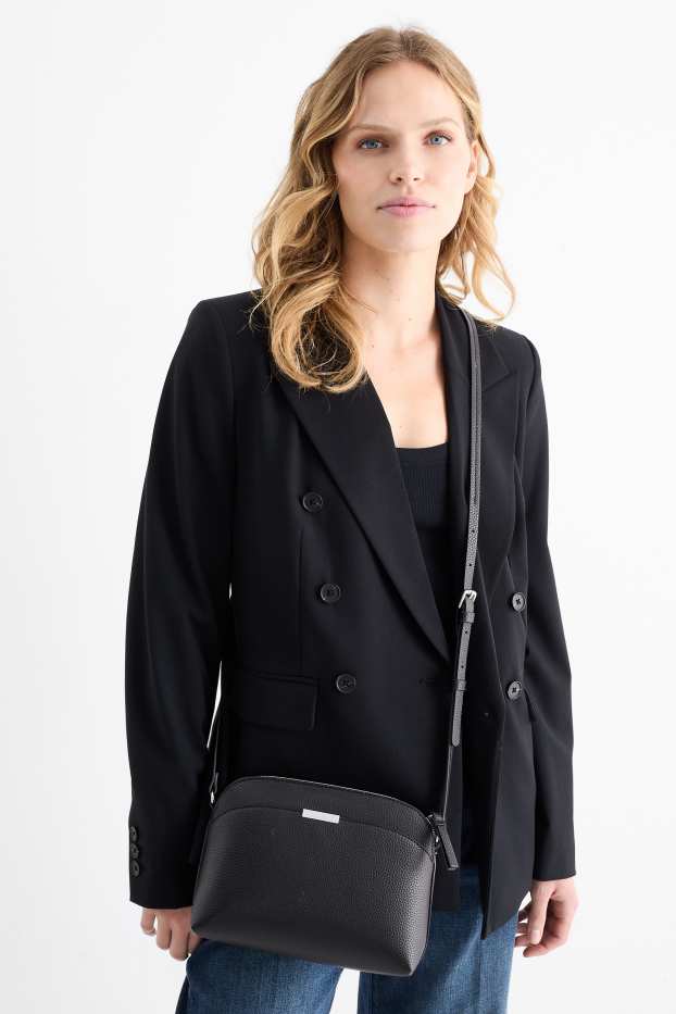 Dames - Schoudertas - imitatieleer - zwart