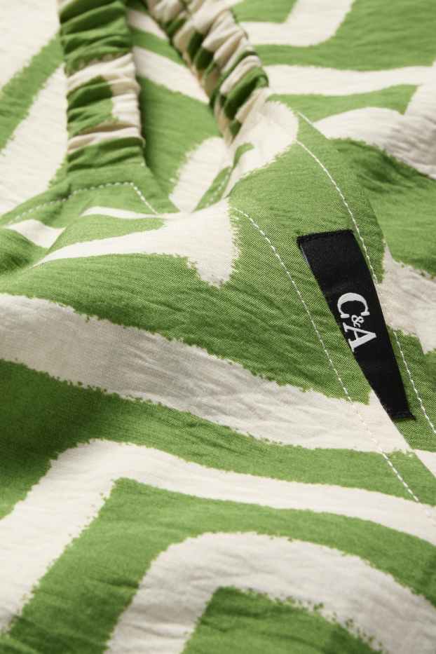 Femei - Salopetă - cu model - verde / bej