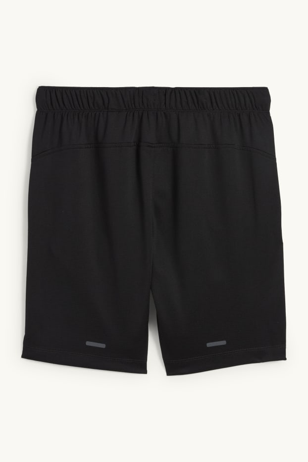 Herren - Funktions-Shorts - strukturiert - schwarz
