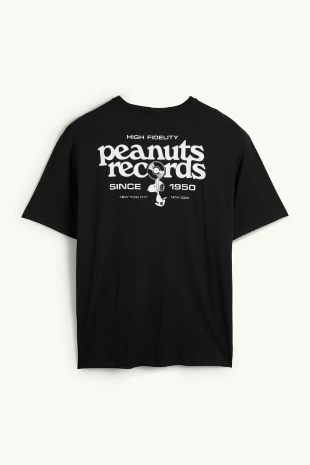 Hommes - T-shirt - relaxed fit - Peanuts - noir