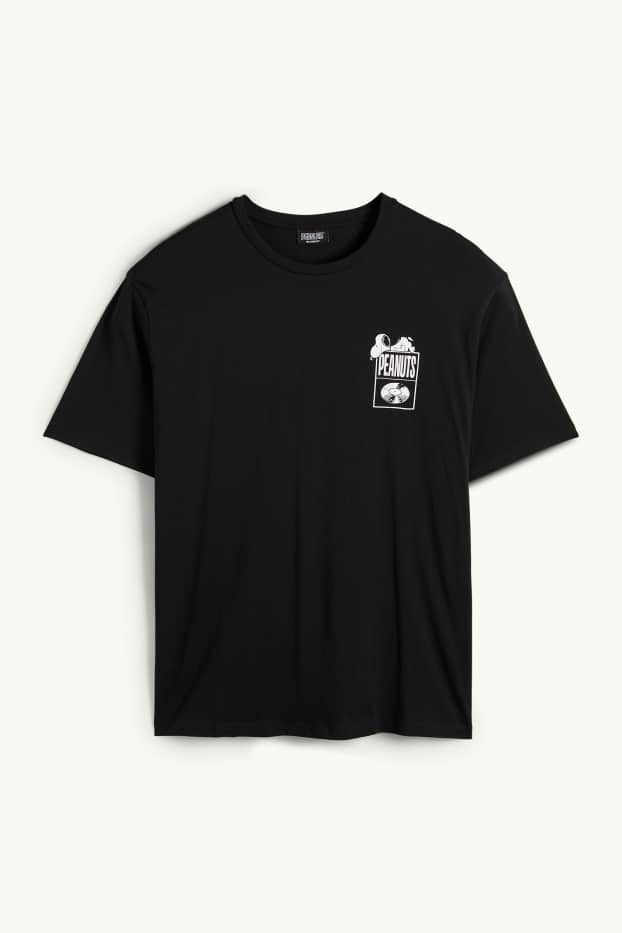 Hommes - T-shirt - relaxed fit - Peanuts - noir