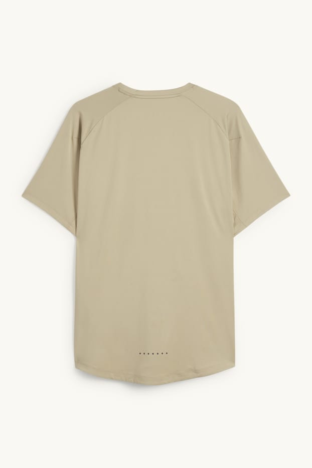 Uomo - T-shirt sportiva - regular fit - 4 Way Stretch - verde chiaro