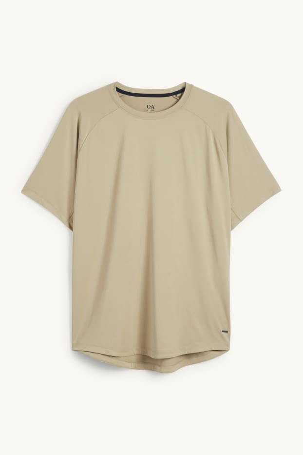 Uomo - T-shirt sportiva - regular fit - 4 Way Stretch - verde chiaro