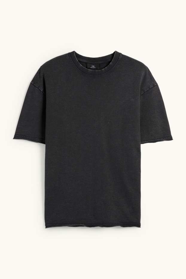 Uomo - T-shirt - relaxed fit - grigio scuro