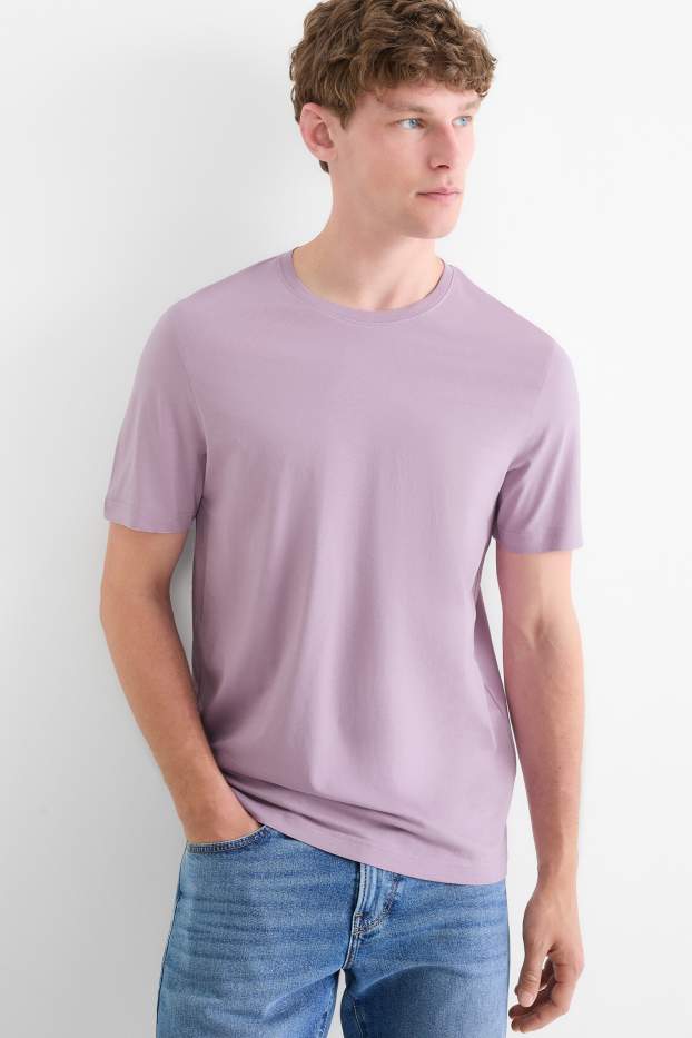 Herren - T-Shirt - Regular Fit - hellviolett