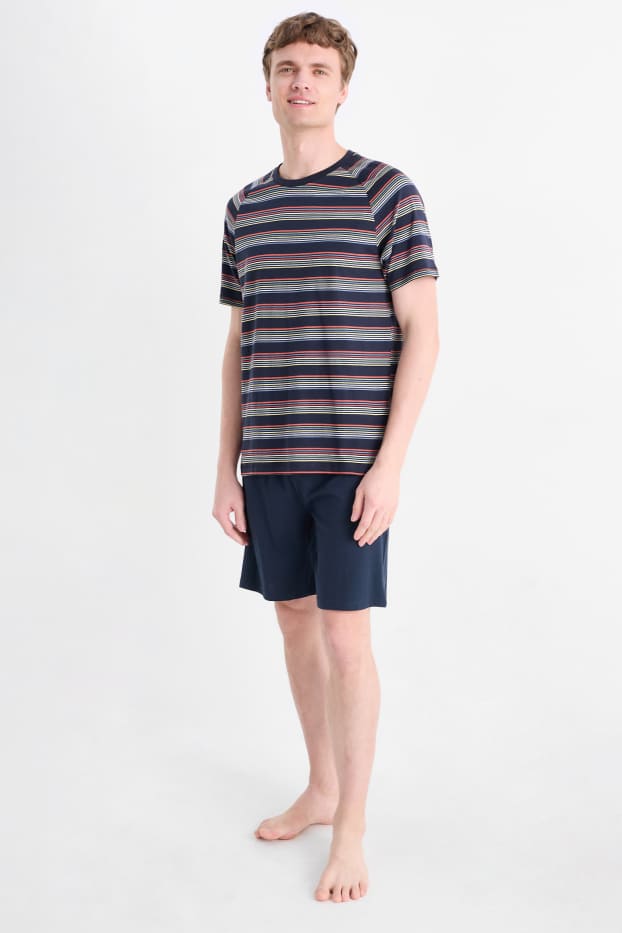 Hombre - Pijama corto - azul oscuro