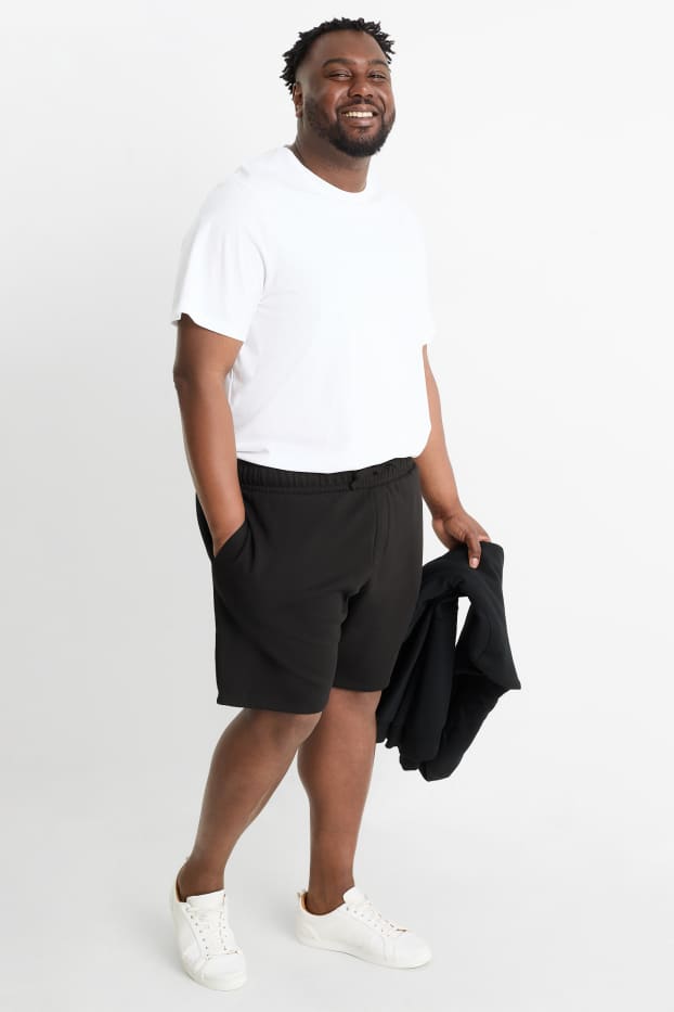 Heren - Sweatshorts - zwart