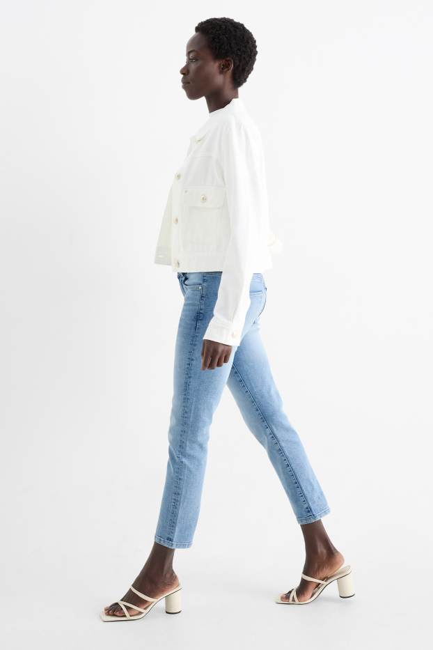 Dona - Slim Jeans - mid waist - texà blau clar