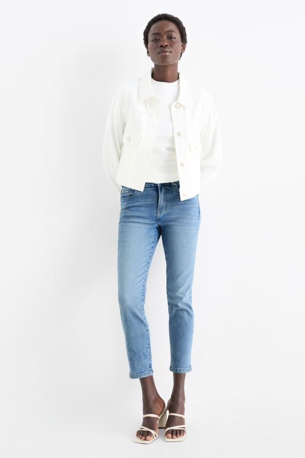 Dona - Slim Jeans - mid waist - texà blau clar