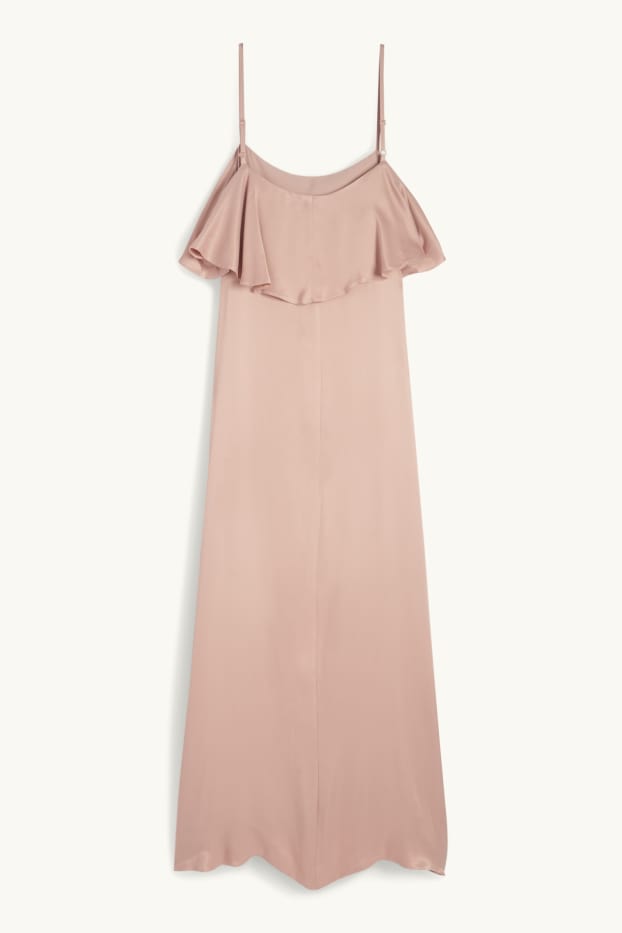 Femmes - Robe en satin - rose