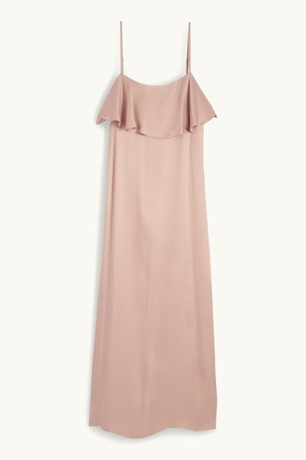 Femmes - Robe en satin - rose