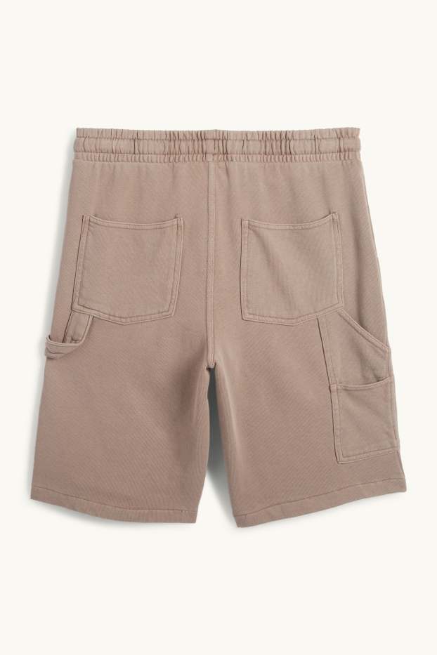Kinder Jungen - Sweatshorts - taupe