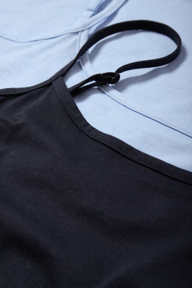 Damen - Multipack 2er - Top - blau / schwarz