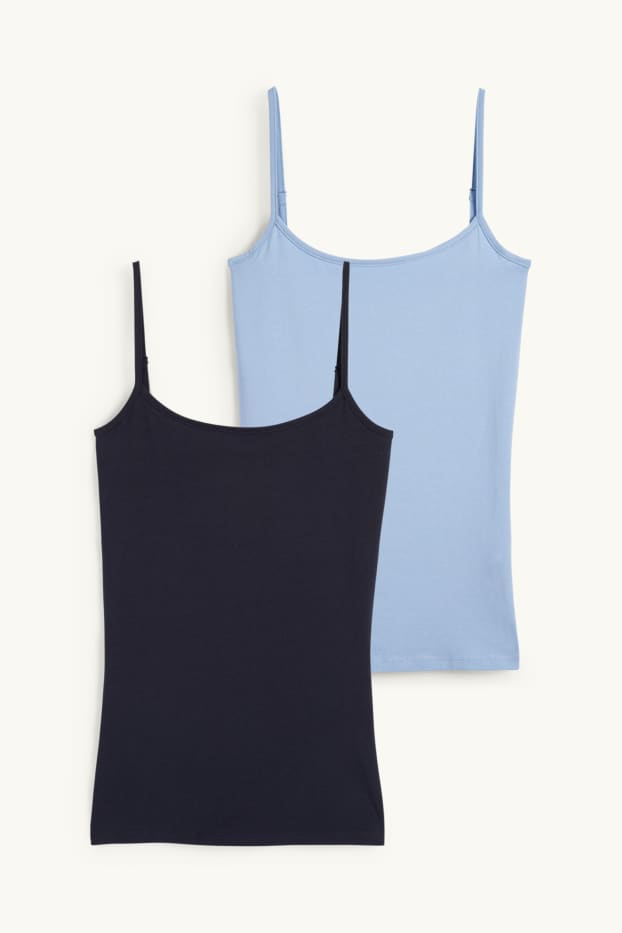 Damen - Multipack 2er - Top - blau / schwarz