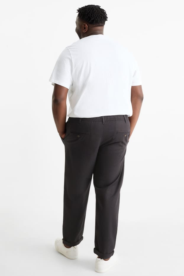 Pánské - Kalhoty chino - regular fit - černá