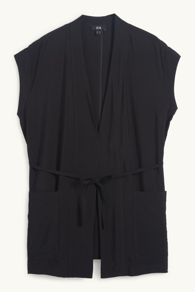 Damen - Weste - Relaxed Fit - schwarz